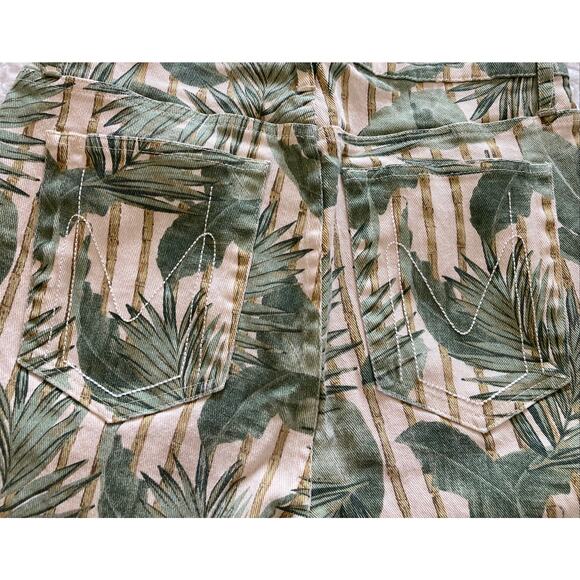 MuMu Blue Show Me Your MuMu Cropped Hawn trouser bamboo palm leaf, size 28 - Picture 8 of 10